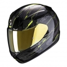 Moto přilba SCORPION EXO-390 BEAT černo/neonově žlutá