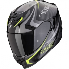 Moto přilba SCORPION EXO-520 EVO AIR TERRA černo/stříbrno/fluo žlutá