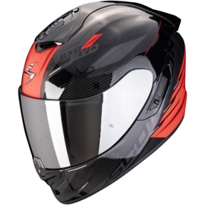 Moto přilba SCORPION EXO-1400 EVO II AIR LUMA černo/červená