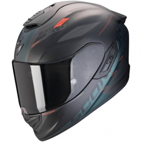 Moto přilba SCORPION EXO-1400 EVO II AIR LUMA matná černo/zelená