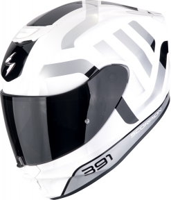Moto přilba SCORPION EXO-391 AROK bílo/černo/stříbrná