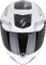 Moto přilba SCORPION EXO-391 AROK bílo/černo/stříbrná