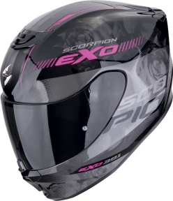 Moto přilba SCORPION EXO-391 AVA černo/růžová