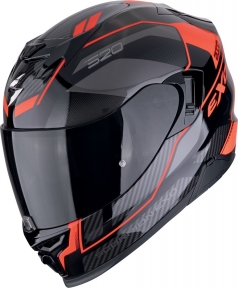 Moto přilba EXO-520 EVO AIR LENA černo/červená