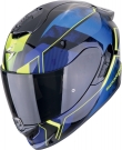 Moto přilba SCORPION EXO-1400 EVO II AIR INTENSIO černo/modrá