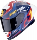 Moto přilba SCORPION EXO-R1 EVO II AIR COUP modro/červeno/žlutá