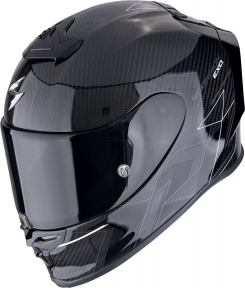 Moto přilba SCORPION EXO-R1 EVO CARBON AIR CYNERGY černo/bílá