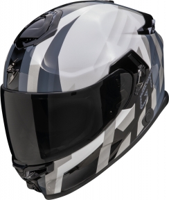 Moto přilba SCORPION GT EXO-GT SP AIR TOURADVEN perleťově bílo/stříbrná