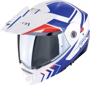 Moto přilba SCORPION ADX-2 LEWIS bílo/modro/červená