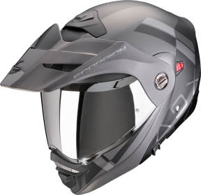Moto přilba SCORPION ADX-2 GALANE matná černo/stříbrná