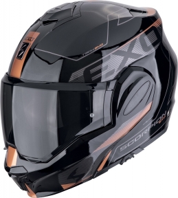 Moto přilba SCORPION EXO-TECH EVO TRAVELLER černá měděná