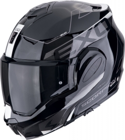 Moto přilba SCORPION EXO-TECH EVO TRAVELLER černo/bílá