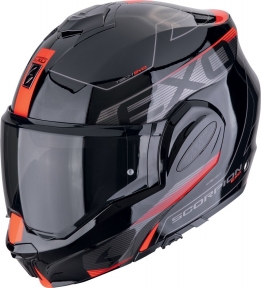 Moto přilba SCORPION EXO-TECH EVO TRAVELLER černo/červená