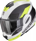 Moto přilba SCORPION EXO-TECH EVO TEAM bílo/fluo žlutá