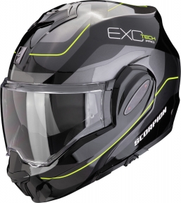 Moto přilba SCORPION EXO-TECH EVO PRO COMMUTA černo/stříbrno/fluo žlutá