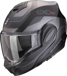 Moto přilba SCORPION EXO-TECH EVO PRO COMMUTA matná černo/stříbrná