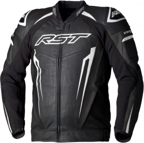 RST Tractech EVO 5 Motocyklová kožená bunda černo-bílá