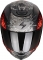 Moto přilba SCORPION EXO-391 WOLF matná černo/stříbrno/červená