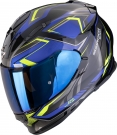 Moto přilba SCORPION EXO-491 ZUMO černo/modro/fluo žlutá