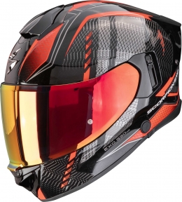 Moto přilba SCORPION EXO-530 AIR THERAS metalická černo/červená