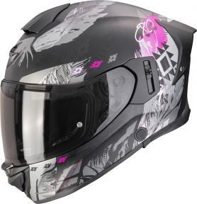 Moto přilba SCORPION EXO-530 AIR HADJI matná černo/růžová