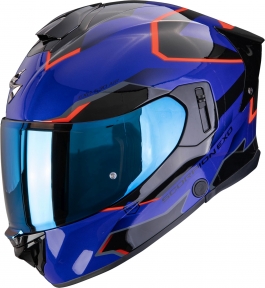 Moto přilba SCORPION EXO-530 AIR CLIP modro/černo/červená