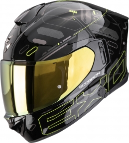Moto přilba SCORPION EXO-530 AIR FOND černo/fluo žlutá