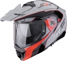 Moto přilba SCORPION ADX-2 KAMPS šedo/červená