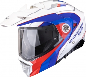 Moto přilba SCORPION ADX-2 KAMPS bílo/modro/červená